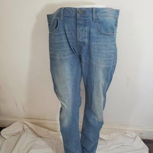 G Star Raw 3301 Straight Blue Jeans W34 L34